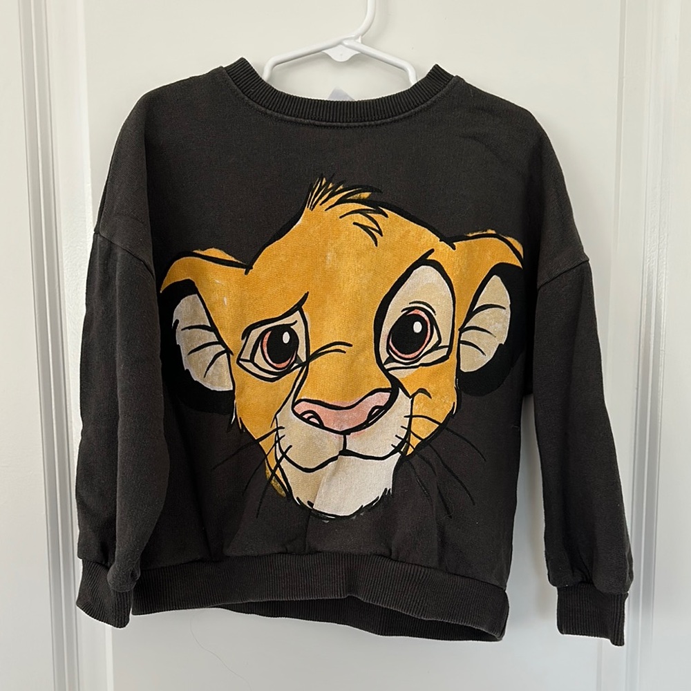 Zara Black Lion Graphic Kids Sweatshirt